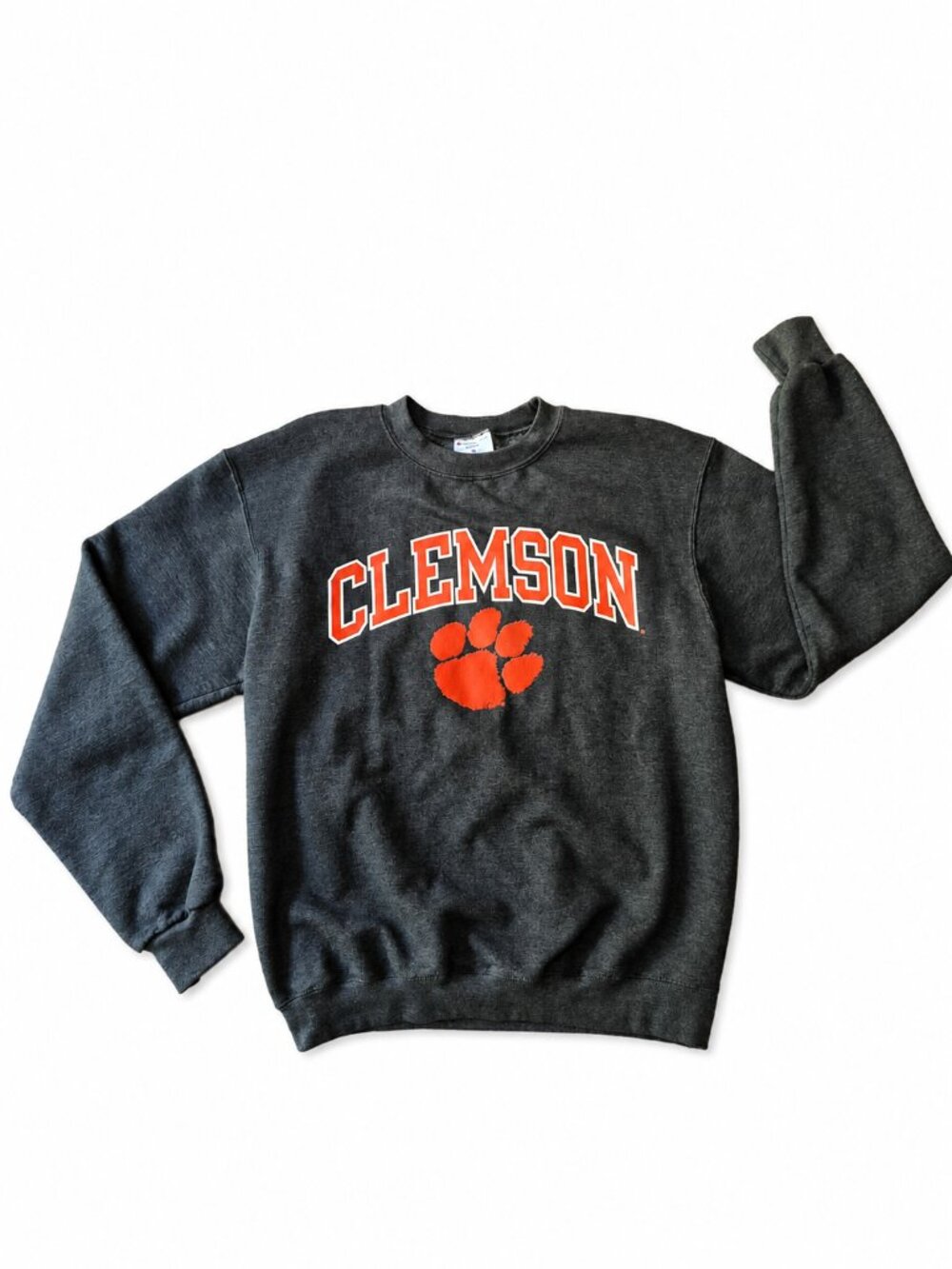 Champion Clemson Tigers Men's Gray Crewneck Sweatshirt M NCAA Collegiate